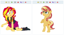 Size: 435x241 | Tagged: safe, sunset shimmer, derpibooru, equestria girls, equestria girls specials, g4, my little pony equestria girls: better together, my little pony equestria girls: forgotten friendship, my little pony equestria girls: mirror magic, juxtaposition, meta