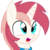 Size: 500x500 | Tagged: safe, artist:cyanlightning, oc, oc only, oc:aureai, oc:cyan lightning, pony, unicorn, g4, bust, clothes, colt, horn, male, open mouth, palette swap, recolor, scarf, simple background, smiling, solo, transparent background, unicorn oc, vector