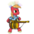 Size: 1373x1373 | Tagged: safe, artist:phat_guy, derpibooru exclusive, big macintosh, earth pony, pony, g4, australium, belt, bipedal, clothes, crossover, frown, gloves, gun, hat, headband, heavy (tf2), heavy mac, heavy weapons guy, hoof hold, male, minigun, shirt, simple background, solo, stallion, team fortress 2, tomislav, transparent background, unusual hat, video game, weapon