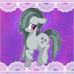 Size: 768x768 | Tagged: safe, artist:sue, marble pie, earth pony, pony, g4, blushing, cute, female, solo