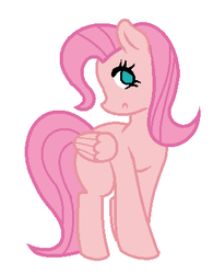 Size: 310x397 | Tagged: safe, artist:cindystarlight, oc, oc only, pegasus, pony, female, filly, magical lesbian spawn, offspring, parent:fluttershy, parent:pinkie pie, parents:flutterpie, simple background, solo, white background