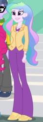 Size: 244x691 | Tagged: safe, screencap, micro chips, pinkie pie, princess celestia, principal celestia, human, equestria girls, g4, my little pony equestria girls: friendship games, cropped, right there in front of me, solo focus