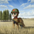 Size: 2000x2000 | Tagged: safe, artist:adagiostring, oc, oc only, earth pony, pony, field, helmet, high res, male, military, military uniform, ppsh-41, red army, solo, soviet, spruce tree, stallion, tree, world war ii