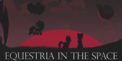 Size: 1820x910 | Tagged: safe, pinkie pie, g4, colonisation, mars, planet, retro, space