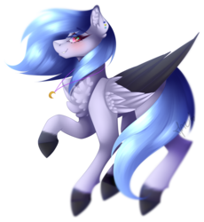 Size: 1024x1114 | Tagged: safe, artist:mauuwde, oc, oc only, oc:crystal comet, pegasus, pony, chest fluff, female, mare, simple background, solo, transparent background