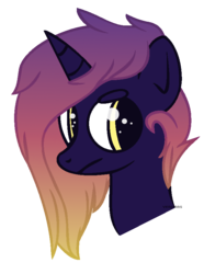 Size: 630x848 | Tagged: safe, artist:venomns, oc, oc only, oc:nova, pony, unicorn, bust, female, mare, portrait, simple background, solo, transparent background