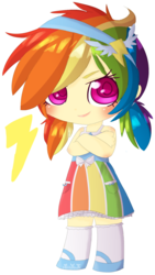 Size: 845x1494 | Tagged: safe, artist:puffleduck, rainbow dash, human, g4, female, humanized, simple background, solo, transparent background
