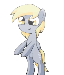Size: 552x644 | Tagged: safe, artist:alfa995, derpy hooves, pony, ponies: the anthology 3, g4, :3, animated, anime style, bipedal, cute, daaaaaaaaaaaw, dancing, derpabetes, eyes closed, female, frame by frame, gif, hnnng, loop, nyan, nyan nyan dance, open mouth, parody, simple background, smiling, solo, transparent background, weapons-grade cute, youtube link