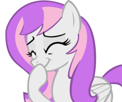 Size: 977x818 | Tagged: safe, oc, oc only, oc:amethyst lullaby, pegasus, pony, base used, laughing, simple background, solo, transparent background