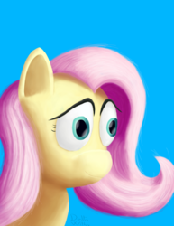 Size: 2136x2761 | Tagged: safe, fluttershy, pony, g4, female, fully shaded, high res, mare, simple background, solo