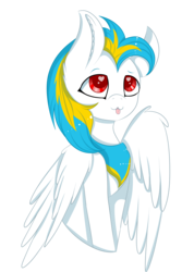 Size: 2849x4000 | Tagged: safe, artist:mimihappy99, pegasus, pony, :p, bandana, heart eyes, male, neckerchief, silly, simple background, solo, tongue out, transparent background, wingding eyes