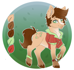 Size: 1554x1478 | Tagged: safe, artist:serenity, oc, oc only, accessory, adoptable, hooves, horseshoes, male, poison ivy, reference sheet, solo, stallion