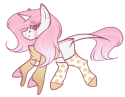 Size: 1617x1253 | Tagged: safe, artist:mauuwde, oc, oc only, pony, unicorn, clothes, female, mare, shirt, simple background, socks, solo, transparent background