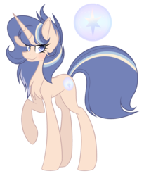 Size: 2131x2599 | Tagged: safe, artist:galaxyswirlsyt, oc, oc only, oc:shooting star shine, pony, unicorn, female, high res, mare, offspring, offspring's offspring, parent:oc:galaxy swirls, parent:oc:starlee de lys, parents:oc x oc, raised hoof, simple background, solo, transparent background