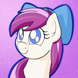 Size: 2000x2000 | Tagged: safe, artist:ashtoneer, oc, oc only, pony, bow, bust, female, hair bow, high res, mare, portrait, solo