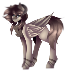 Size: 1024x1112 | Tagged: safe, artist:mauuwde, oc, oc only, oc:aiko, pegasus, pony, female, mare, simple background, solo, transparent background