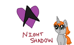 Size: 563x340 | Tagged: safe, artist:nightshadowmlp, oc, oc only, oc:night shadow, pony, unicorn, cutie mark, solo, wallpaper