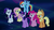 Size: 1280x720 | Tagged: safe, screencap, applejack, fluttershy, pinkie pie, rainbow dash, rarity, twilight sparkle, alicorn, pony, do princesses dream of magic sheep, g4, my little pony: friendship is magic, female, happy, mane six, open mouth, twilight sparkle (alicorn)