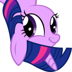 Size: 500x500 | Tagged: safe, artist:the smiling pony, twilight sparkle, oc, oc:wrong neighborhood repost sparkle, pony, unicorn, derpibooru, g4, .svg available, :t, aside glance, badge, badumsquish approved, derpibooru badge, faic, female, mare, meta, modern art, optical illusion, simple background, smiling, smirk, solo, svg, transparent background, twiface, upside down, upside down face, vector, wat, wrong neighborhood, you reposted in the wrong neighborhood