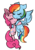 Size: 505x713 | Tagged: safe, artist:urbanqhoul, pinkie pie, rainbow dash, earth pony, pegasus, pony, g4, eyes closed, female, flying, hug, lesbian, mare, ship:pinkiedash, shipping, simple background, transparent background, wings