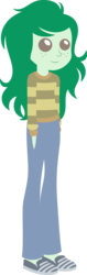 Size: 631x1997 | Tagged: safe, artist:kingdark0001, wallflower blush, equestria girls, equestria girls specials, g4, my little pony equestria girls: better together, my little pony equestria girls: forgotten friendship, clothes, female, freckles, jeans, pointy people, simple background, smiling, solo, sweater, transparent background