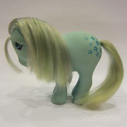 Size: 1000x1000 | Tagged: safe, photographer:shellebelle, blossom, earth pony, pony, g1, columbia, female, irl, mare, photo, solo, toy