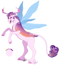 Size: 1254x1388 | Tagged: safe, artist:bijutsuyoukai, oc, oc only, changepony, interspecies offspring, offspring, parent:princess flurry heart, parent:thorax, parents:flurrax, rearing, simple background, solo, transparent background
