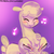 Size: 750x750 | Tagged: safe, artist:lumineko, paprika (tfh), alpaca, them's fightin' herds, blushing, clothes, community related, cute, eyes closed, female, humming, knitting, pacabetes, paprikadorable, smiling, solo, sweater