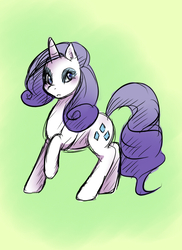 Size: 576x792 | Tagged: safe, artist:guiltyp, rarity, pony, g4, colored sketch, female, solo