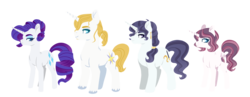 Size: 1424x552 | Tagged: safe, artist:whalepornoz, prince blueblood, rarity, g4, family, female, male, offspring, parent:prince blueblood, parent:rarity, parents:rariblood, ship:rariblood, shipping, simple background, straight, transparent background