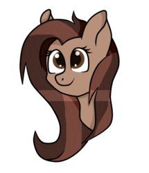 Size: 660x766 | Tagged: safe, artist:cindystarlight, oc, oc only, oc:sweet chocolate, pony, bust, female, mare, portrait, simple background, solo, transparent background