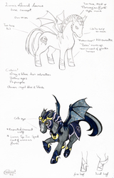 Size: 4160x6514 | Tagged: safe, artist:agentelrond, oc, oc only, oc:icarus the lunar guard, bat pony, absurd resolution, armor, bat wings, lunarguard, male, muttonchops, night guard, reference sheet, slit pupils, solo, stallion