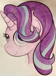 Size: 2974x4032 | Tagged: safe, artist:mlp-melodymark, starlight glimmer, pony, unicorn, g4, female, solo, traditional art