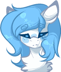Size: 358x418 | Tagged: safe, artist:mauuwde, oc, oc only, earth pony, pony, bust, female, mare, portrait, simple background, solo, transparent background