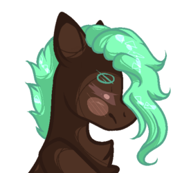 Size: 500x500 | Tagged: safe, artist:mauuwde, oc, oc only, oc:bread, pony, bust, portrait, simple background, solo, transparent background