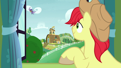 Size: 1280x720 | Tagged: safe, screencap, bright mac, g4, the perfect pear, pear farm, you're in my head like a catchy song