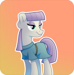 Size: 1505x1510 | Tagged: safe, artist:atomic8497, maud pie, earth pony, pony, g4, female, frock coat, gradient background, solo
