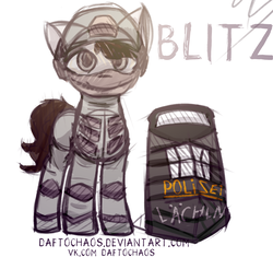 Size: 1700x1600 | Tagged: safe, artist:daftochaos, pony, blitz (r6s), clothes, ponified, rainbow six siege, simple background, solo, uniform