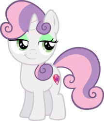 Size: 4419x5129 | Tagged: safe, artist:osipush, edit, vector edit, sweetie belle, pony, g4, the fault in our cutie marks, .svg available, absurd resolution, cutie mark, eyeshadow, female, makeup, simple background, smug, solo, the cmc's cutie marks, transparent background, vector