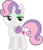 Size: 4419x5129 | Tagged: safe, artist:osipush, edit, vector edit, sweetie belle, pony, g4, my little pony: friendship is magic, the fault in our cutie marks, .svg available, absurd resolution, cutie mark, eyeshadow, female, makeup, simple background, smug, solo, the cmc's cutie marks, transparent background, vector