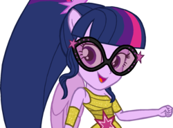 Size: 1458x1077 | Tagged: safe, artist:angell09gamer, sci-twi, twilight sparkle, equestria girls, equestria girls specials, g4, my little pony equestria girls: dance magic, dancing, female, ponied up, sci-twilicorn, simple background, solo, transparent background