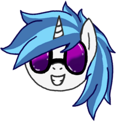 Size: 1085x1133 | Tagged: safe, artist:legendoflink, dj pon-3, vinyl scratch, pony, unicorn, g4, cute, female, glasses, simple background, smiling, solo, transparent background