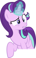 Size: 4134x6633 | Tagged: safe, artist:jdrus, starlight glimmer, pony, unicorn, g4, absurd resolution, confused, female, glowing horn, horn, simple background, solo, transparent background, vector