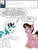 Size: 600x800 | Tagged: safe, artist:dekomaru, oc, oc only, oc:dazzle, oc:veronica, earth pony, pony, unicorn, tumblr:ask twixie, angry, ask, comic, cowboy hat, female, hat, mare, sunglasses, tumblr