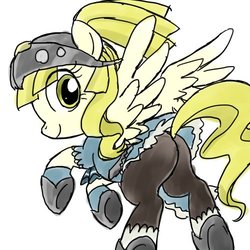 Size: 500x500 | Tagged: safe, artist:yosixi, pegasus, pony, armor, butt, clair, crossover, female, fire emblem, fire emblem echoes: shadows of valentia, looking at you, looking back, looking back at you, mare, plot, ponified, simple background, solo, white background