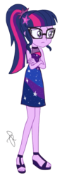 Size: 722x2048 | Tagged: safe, artist:ilaria122, edit, edited screencap, screencap, sci-twi, twilight sparkle, equestria girls, equestria girls specials, g4, my little pony equestria girls: better together, my little pony equestria girls: spring breakdown, clothes, female, geode of telekinesis, glasses, legs, magical geodes, not a vector, ponytail, resort, sandals, simple background, solo, transparent background