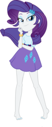Size: 1500x3629 | Tagged: safe, artist:dirty mike, artist:xebck, edit, edited edit, editor:slayerbvc, vector edit, rarity, equestria girls, g4, barefoot, clothes, feet, female, legs, nail polish, simple background, skirt, solo, transparent background, vector