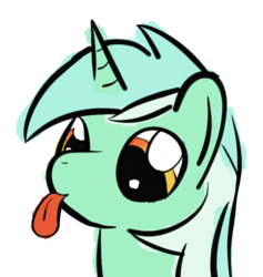 Size: 640x675 | Tagged: safe, artist:phat_guy, derpibooru exclusive, lyra heartstrings, pony, unicorn, g4, :p, bust, female, mare, portrait, reaction image, silly, simple background, solo, tongue out, transparent background