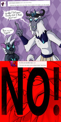 Size: 750x1500 | Tagged: safe, artist:conmanwolf, grubber, storm king, yeti, g4, my little pony: the movie, ask-storm-king, comic, no, question mark, shadow