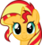Size: 1359x1453 | Tagged: safe, artist:burdo49, derpibooru exclusive, sunset shimmer, pony, unicorn, .svg available, bust, cute, female, floppy ears, looking at you, mare, portrait, shimmerbetes, simple background, smiling, solo, svg, transparent background, vector, weapons-grade cute